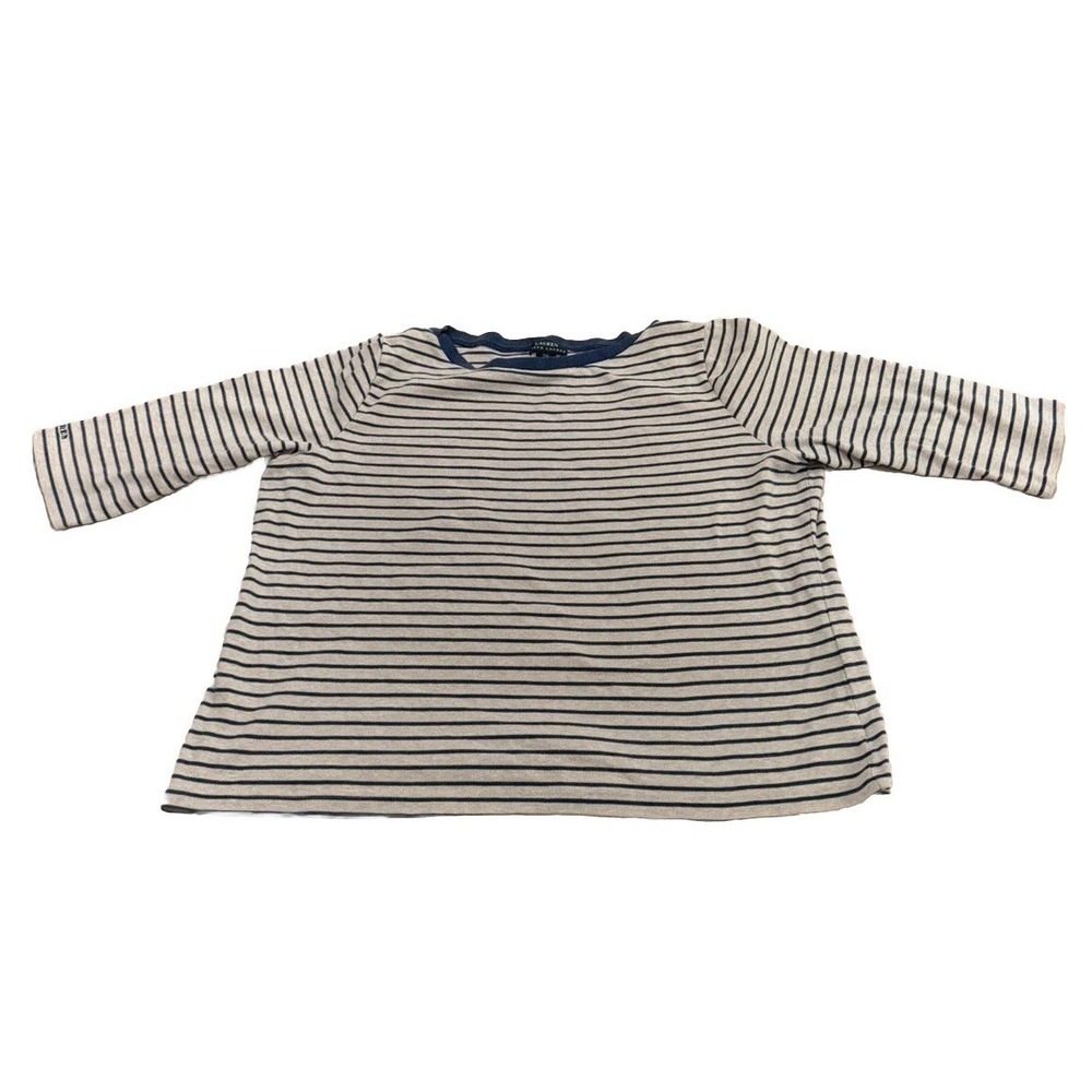 Women's ralph lauren‎ women shirt Blue/tan 2X 100% Cotton